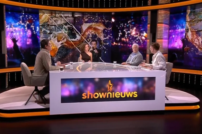 Het biergooier incident van Gerard Joling werd uitvoerig besproken bij Shownieuws op SBS6.
