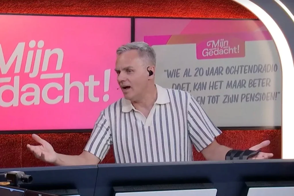 Peter Van de Veire vandaag in de ochtendshow op VRT Radio 2.