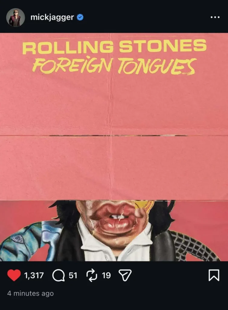 Mick Jagger en The Rolling Stones kondigen nieuw album aan: ‘Foreign To gues’.